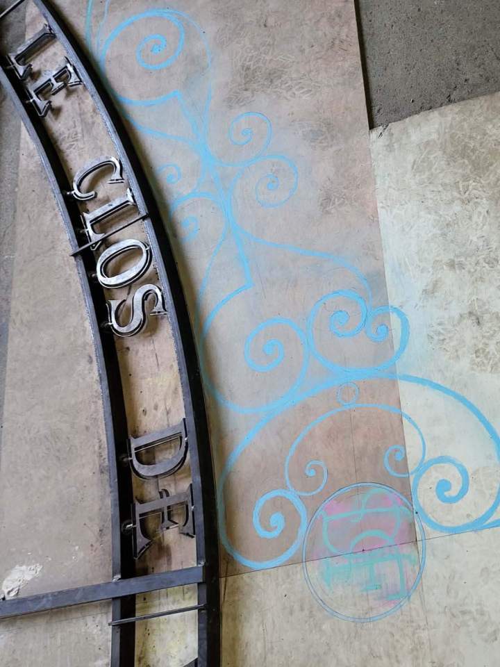 Art décoratif en acier Rouillac