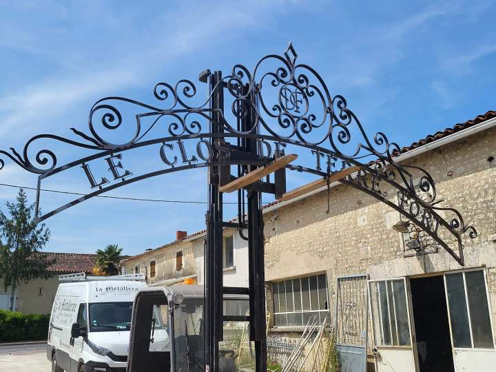 Pièce artistique en acier Rouillac