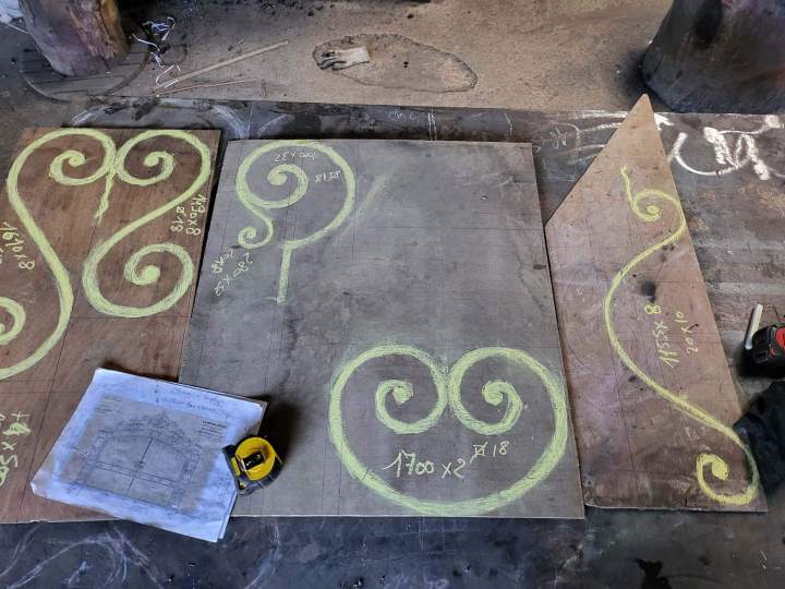 Pièce artistique en acier Rouillac