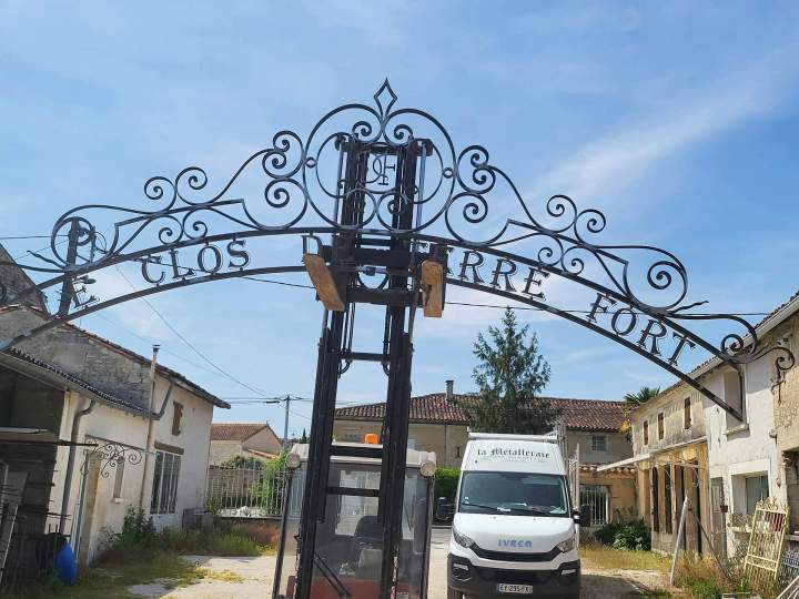 Pièce artistique en acier Rouillac