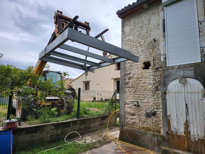 Création pergola métallique Rouillac